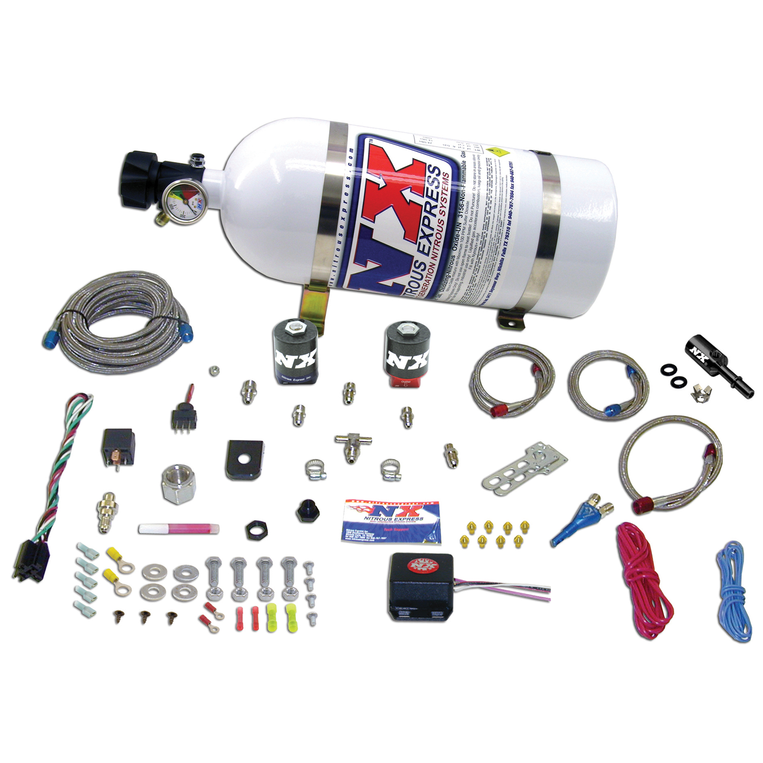 2010+ Camaro Nitrous Express Single Nozzle System (35-250HP) w/10lb Bottle