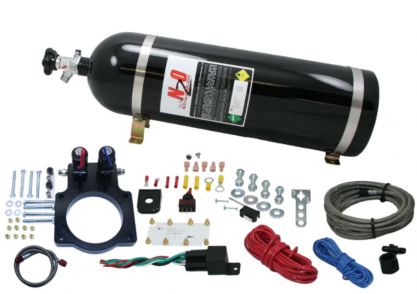 Nitrous Outlet 92mm LSX PLate System (With Solenoids & 15lb Bottle)