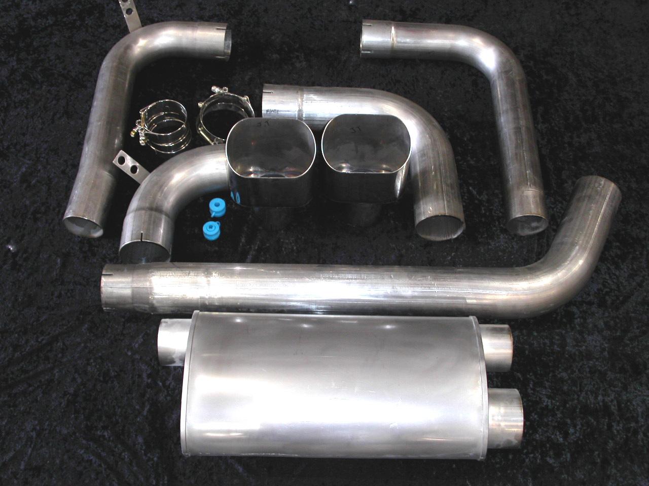 93-02 Fbody Stainless Works 3.5" Turbo Muffler Exhaust System w/Slash Cut Tips