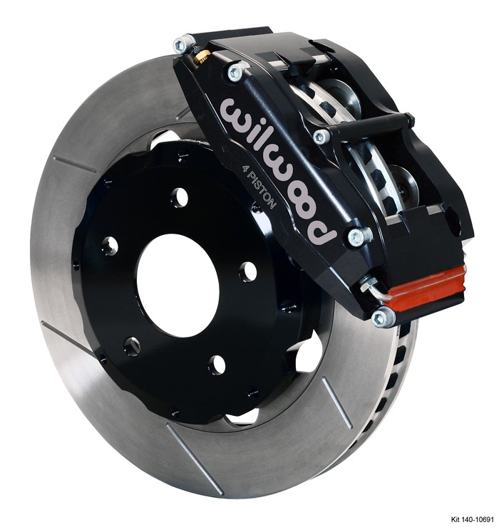 98-02 LS1 Fbody Wilwood 12.19" Superlite 4R Big Brake Front Brake Kit (Race) w/Black Slotted Rotors