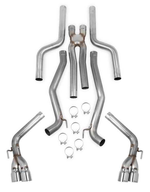 2012-2015 Camaro SS 6.2L V8 Hooker Headers Blackheart Header-Back Full Exhaust System w/Xpipe (Race Only)