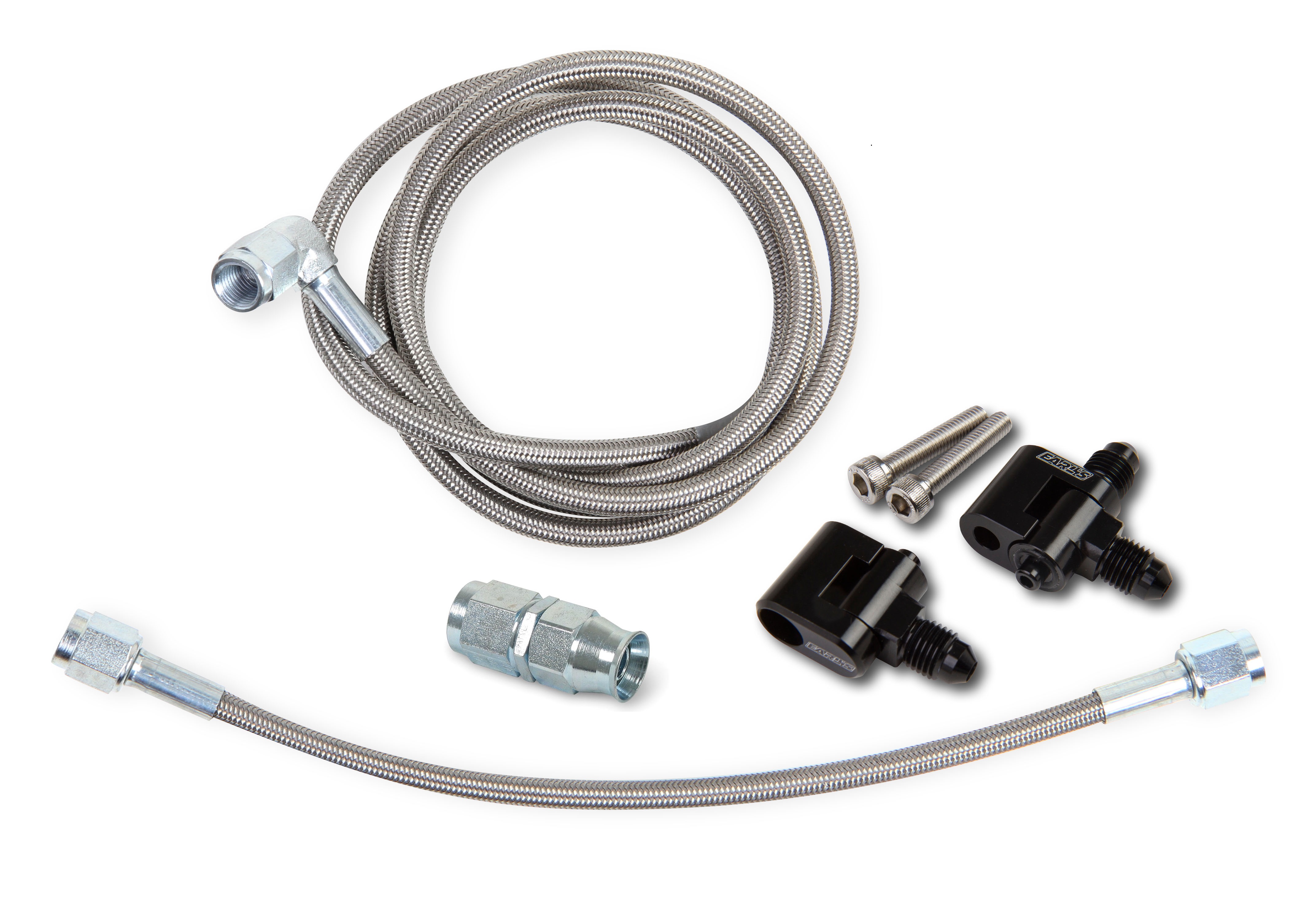 Earls LS Steam Tube Front Kit w/Speed -Flex (-3 Hose Size)