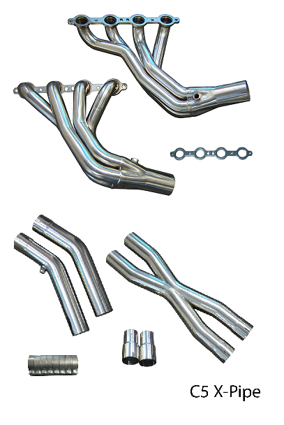 1997-2004 Corvette Speed Engineering 1 7/8 Long Tube Headers w/Offroad X-Pipe