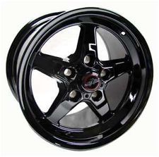 Race Star Industries 92 Drag Star Dark Star Black Chrome Wheels (18" x 5") -2.25" Backspacing